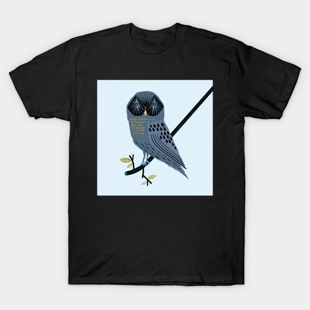 The Perching Owl T-Shirt by sonhouse5